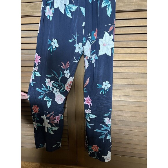 Amour Vert Silk Saint Cloud Floral Wrap Belted Jumpsuit Size Small - Picture 6 of 8